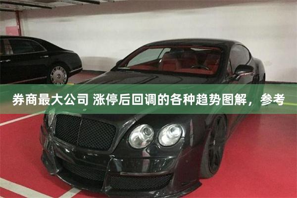 券商最大公司 涨停后回调的各种趋势图解，参考