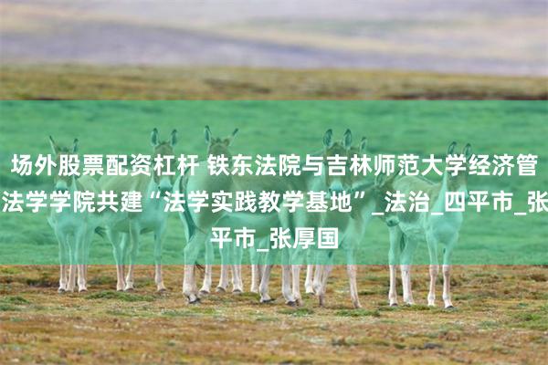 场外股票配资杠杆 铁东法院与吉林师范大学经济管理与法学学院共建“法学实践教学基地”_法治_四平市_张厚国