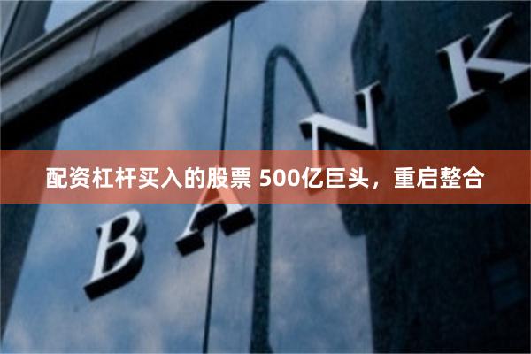 配资杠杆买入的股票 500亿巨头，重启整合